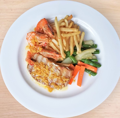 Mahi Mahi & Prawn Combo