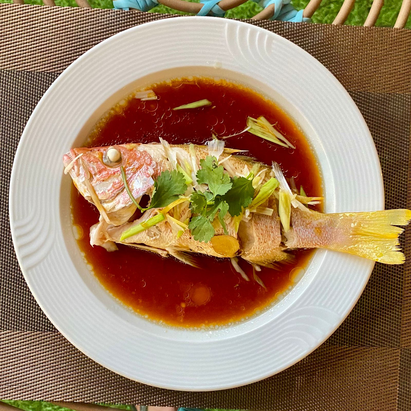 Steamed Fish In Soy Sauce